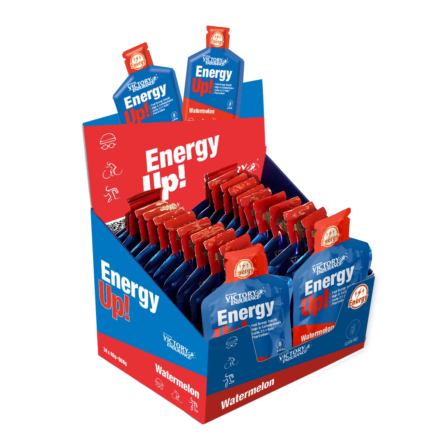 Energy Up Gel · Sandía, 24 geles · 40 g