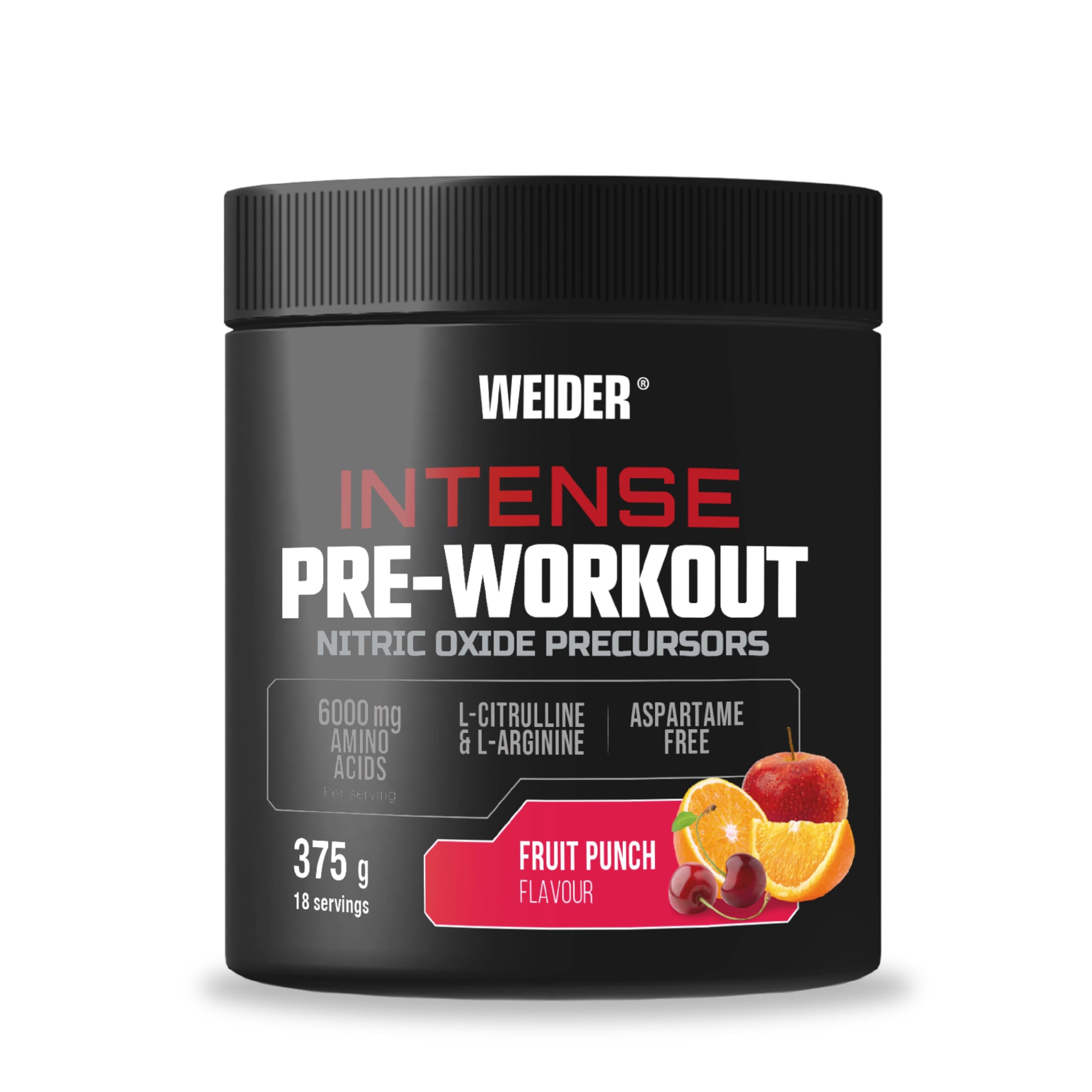 Intense Pre-Workout · Fruit Punch, 375 g · fruit punch