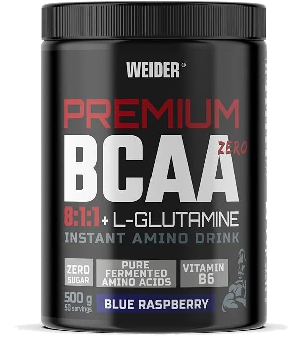 Premium Bcaa 8:1:1+l-gluamina Sabor Blue Raspberry 500g, 500 g