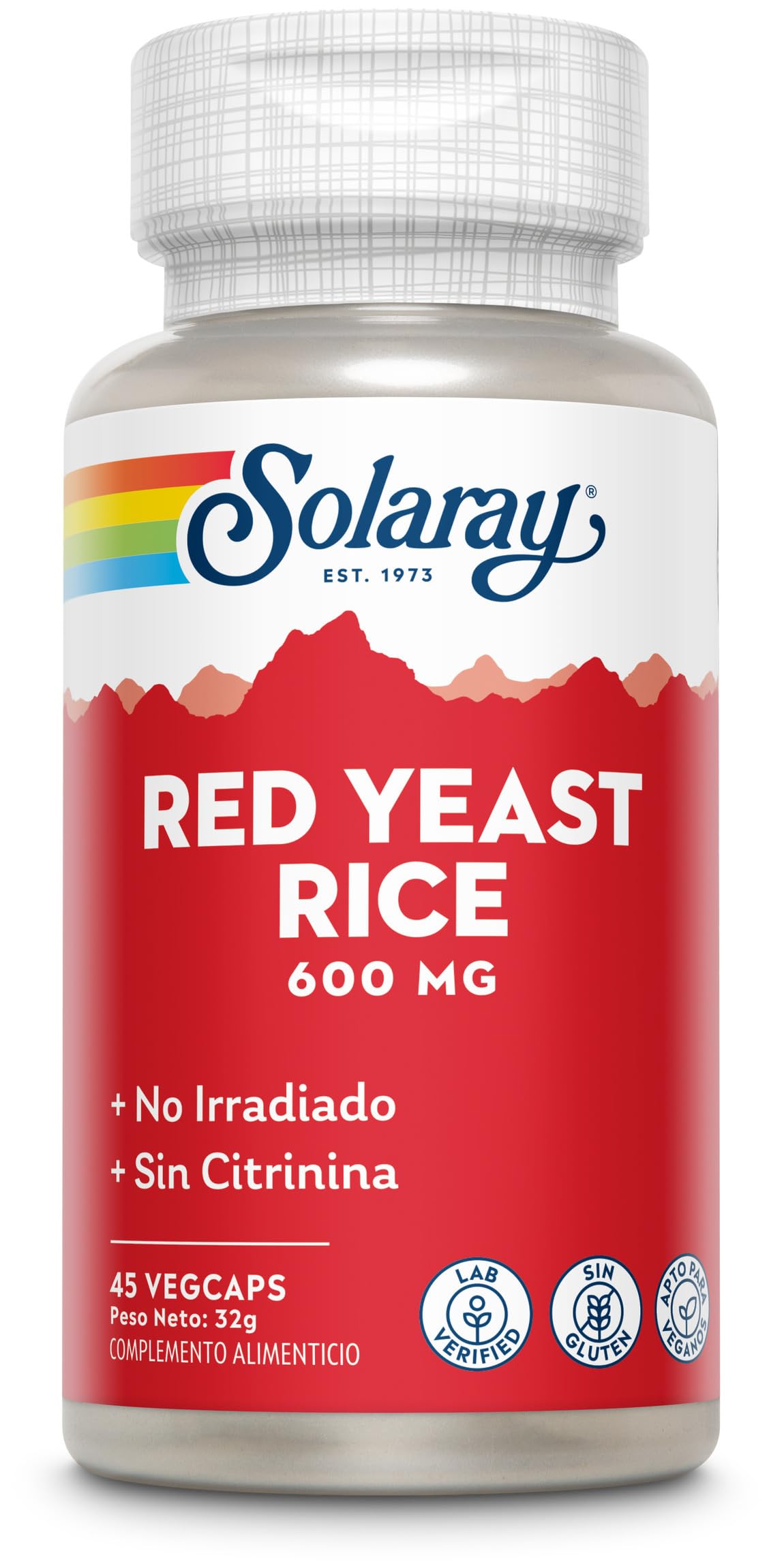 Red Yeast Rice, 45 cápsulas vegetales