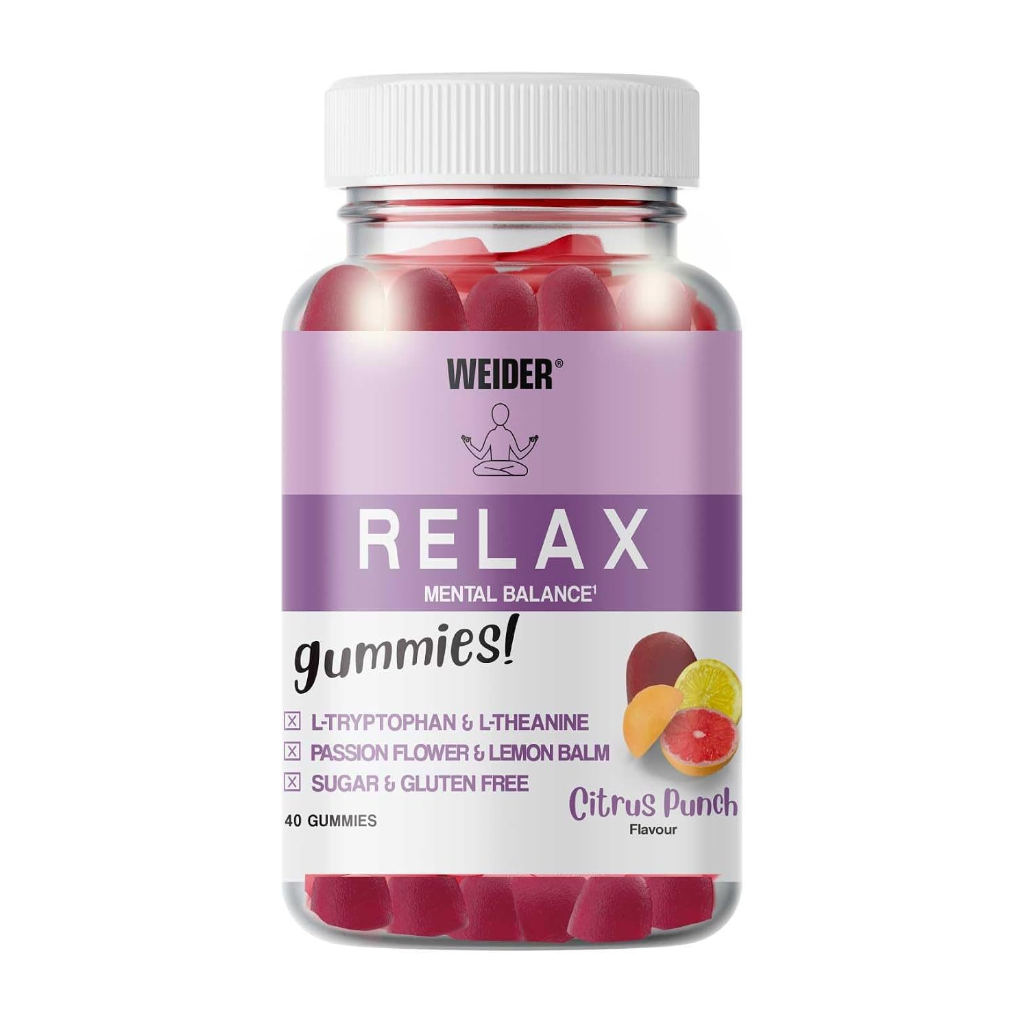 Relax Gummies Sabor Citrus Punch, 40 gominolas