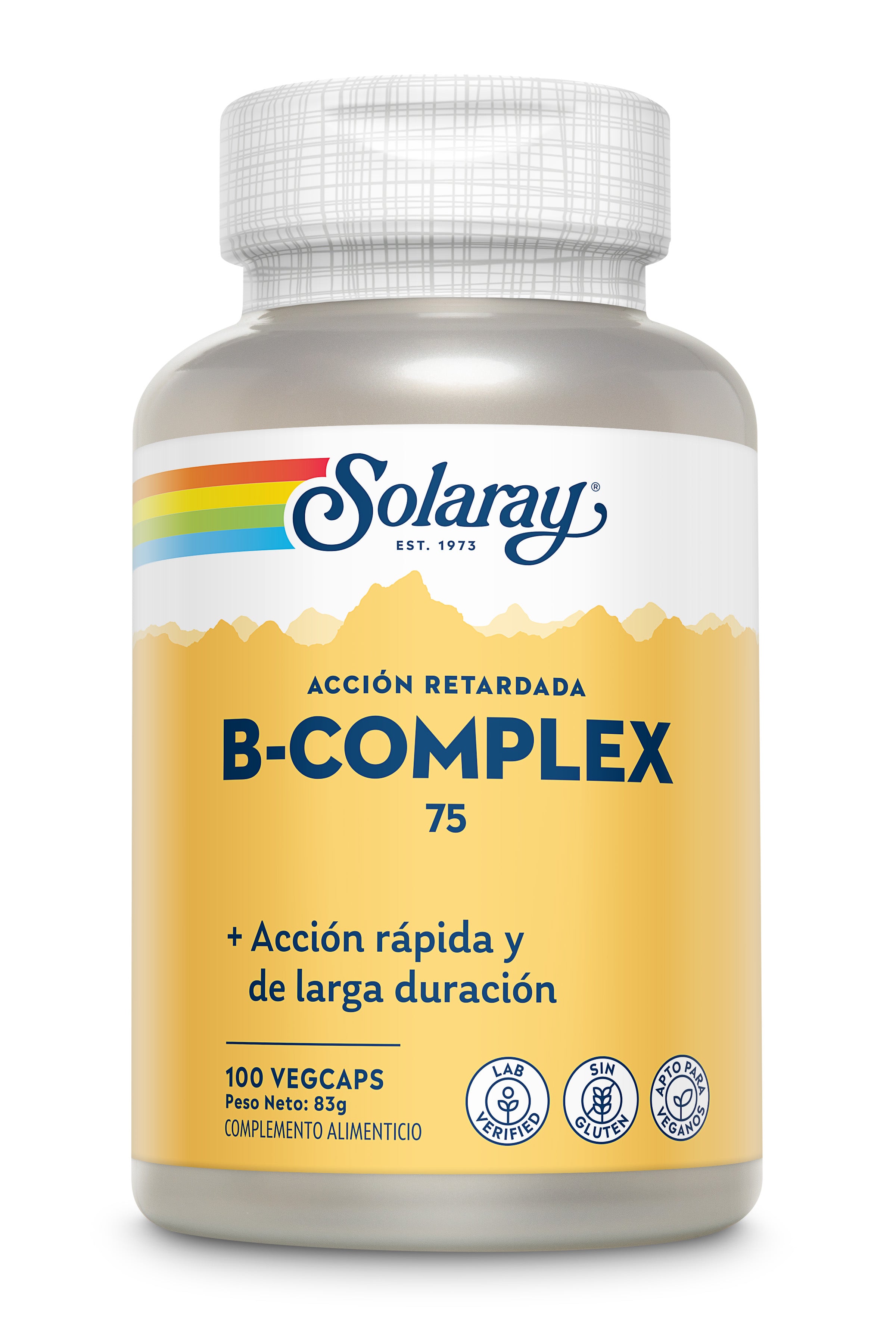 B-Complex 75, 100 cápsulas vegetales