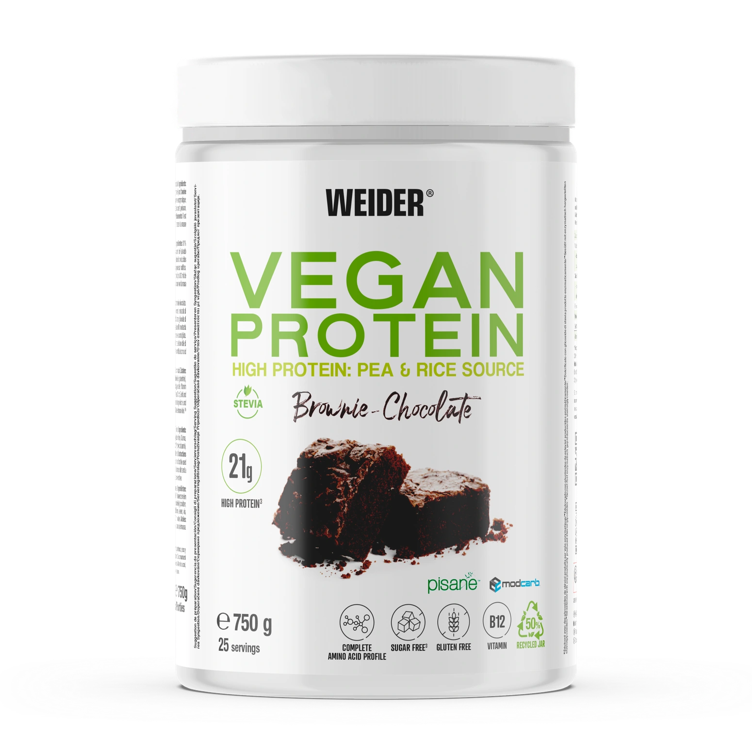 Vegan Protein Sabor Brownie-Chocolate, 750g