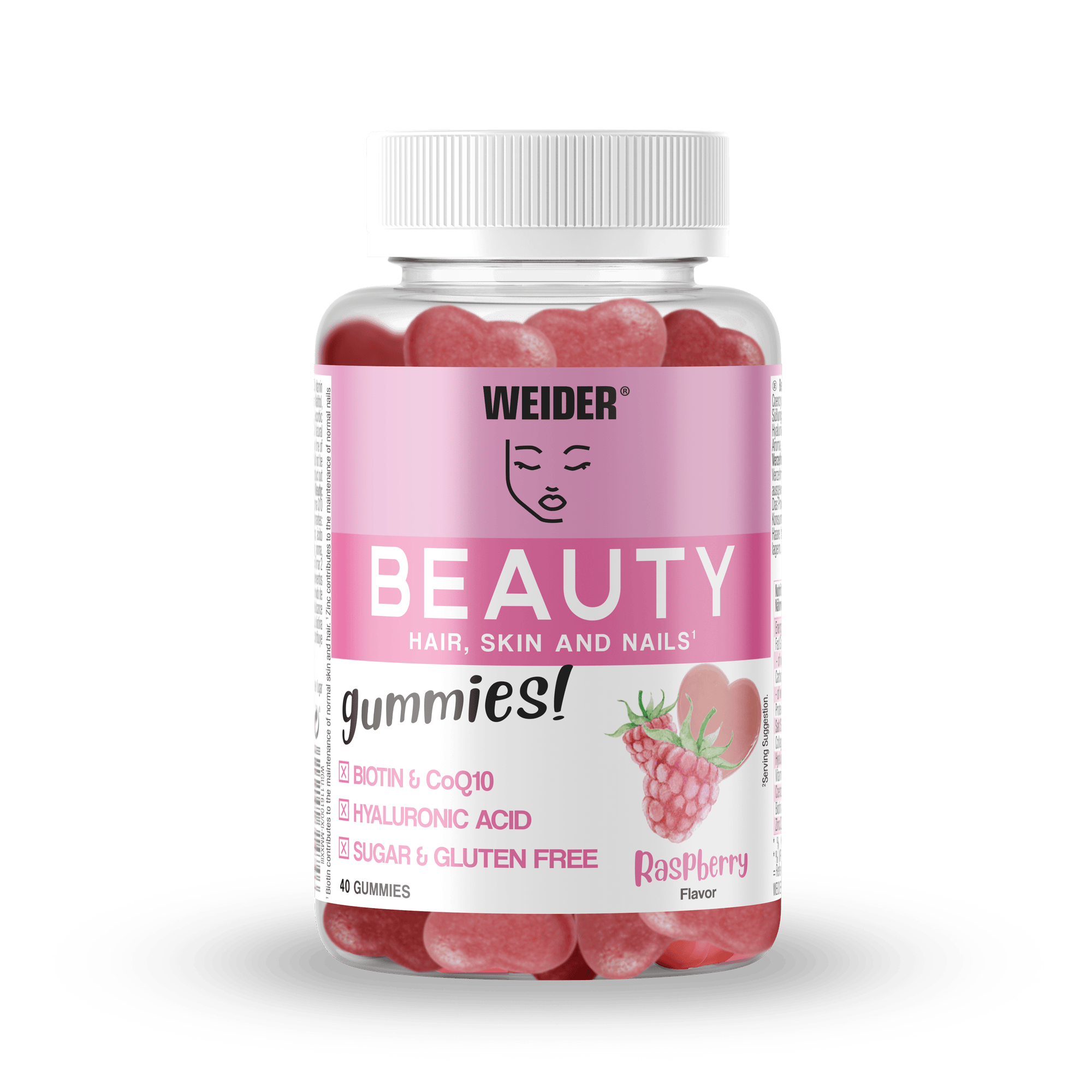 Beauty Gummies · Frambuesa, 40 gominolas