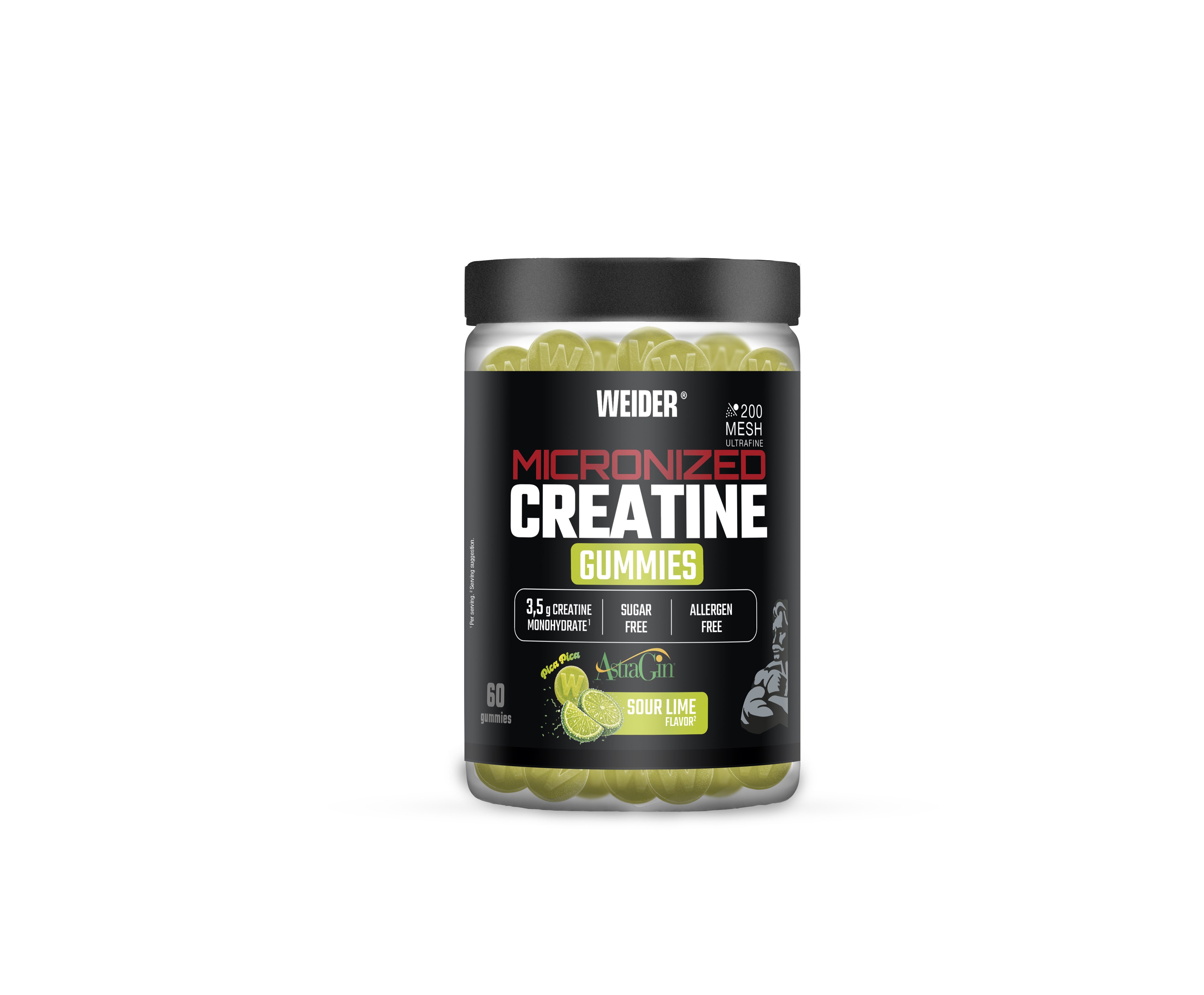 Micronized Creatine Gummies · Lima ácida, 60 gominolas